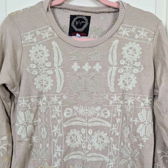 Johnny Was | Embroidered Floral Long Sleeve Sweater Size Extra Small - Picture 3 of 11